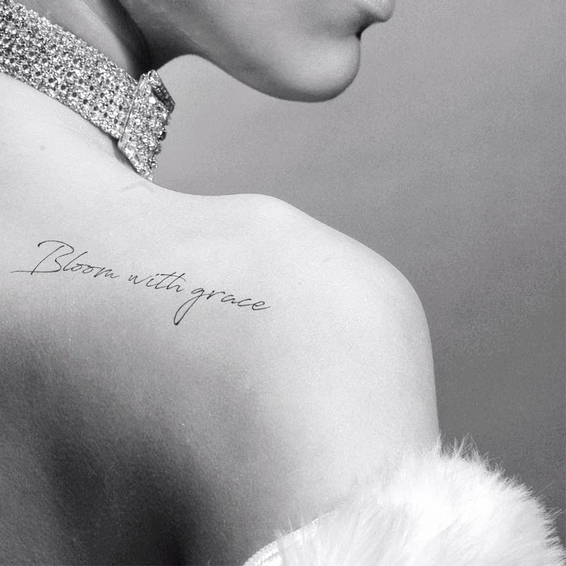 Everjoy Realistic Temporary Tattoos - 20 Individual Line Pcs, Waterproof Inspirational Words for Adult, Women (Words) - Image 3